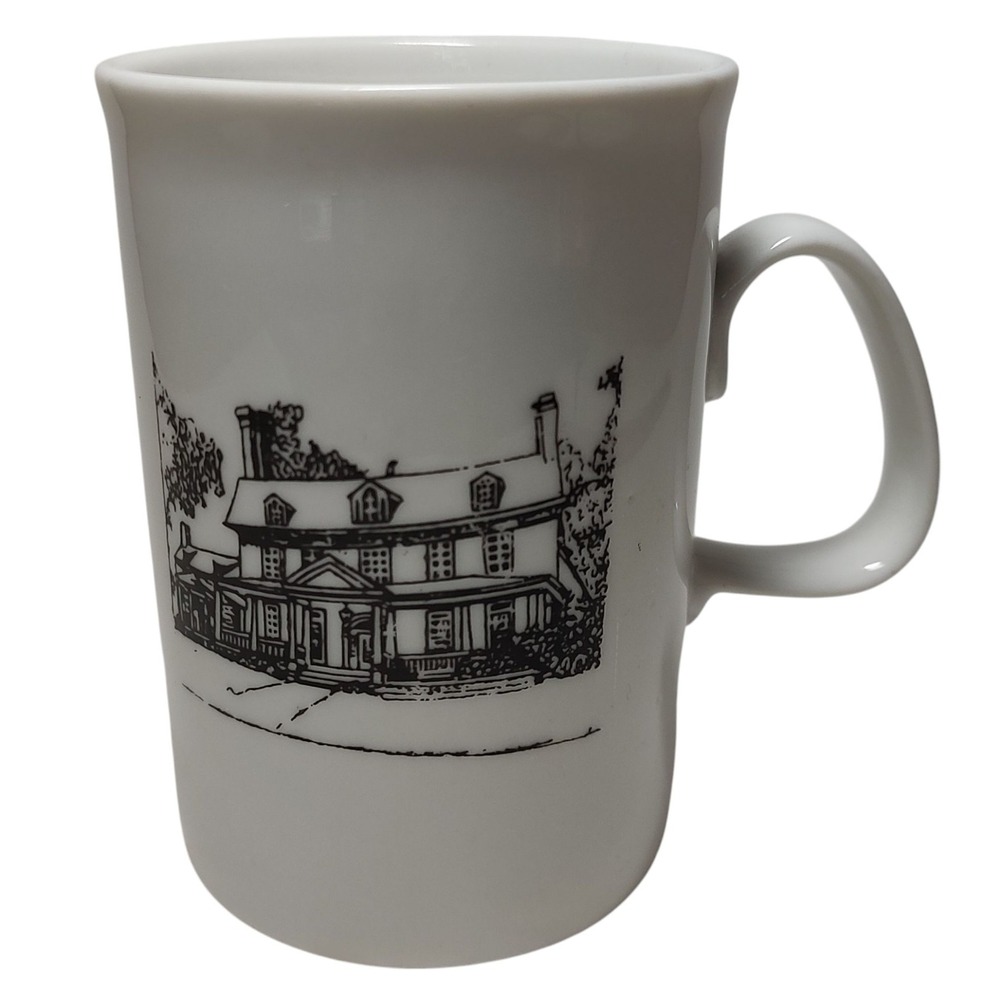 Town Of Bladensburg Georgia Mug Coffee Cup Black White Bostwick‎ Lot Fifty Two